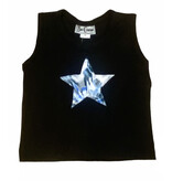 Dori Blue TD Star Crop Tank