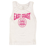 FBZ White Dk Pink East Coast Tank