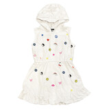 FBZ White Icons Hooded Dress Toddler