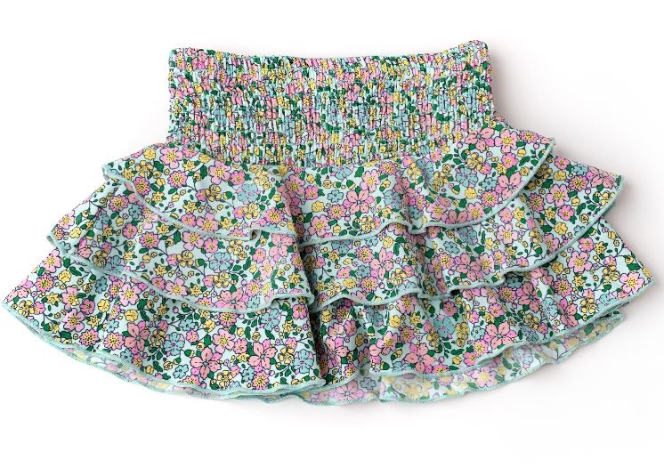 Shade Critters Mint Ditsy Floral Skirt