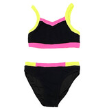 FBZ Color Block Crinkle Bikini