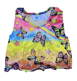 Social Butterfly Sparkle Butterflies & Stars Infant Velvet Top