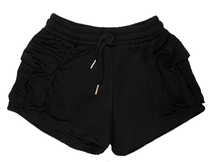 FBZ Black Soft Cargo Shorts