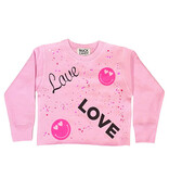 Rock Candy Pink Love Splatter Sweatshirt