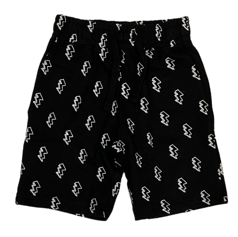 Mish Black Bolts Infant Pocket Shorts