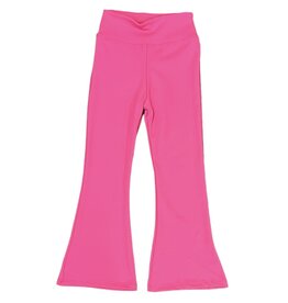 Dori Neon Pink Matte Flare Legging
