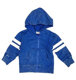 Mish Cobalt Enzyme Stripe Infant Zip Hoodie