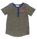 Miki Miette H Grey w/Blue/Red SS Henley Infant