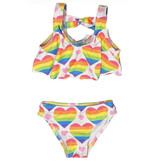 Coral & Reef Rainbow Love Infant Flounce 2 Pc Swimsuit