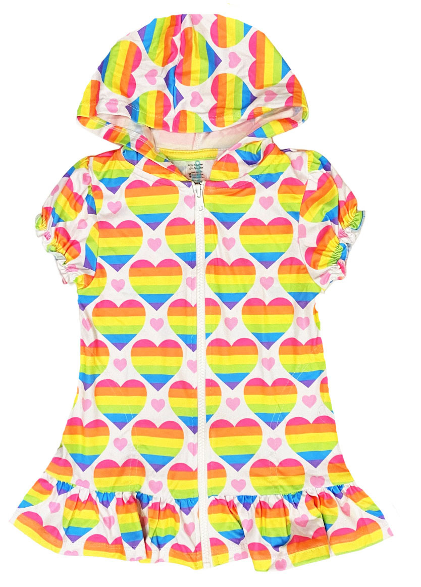 Coral & Reef Rainbow Love Infant Hooded Coverup