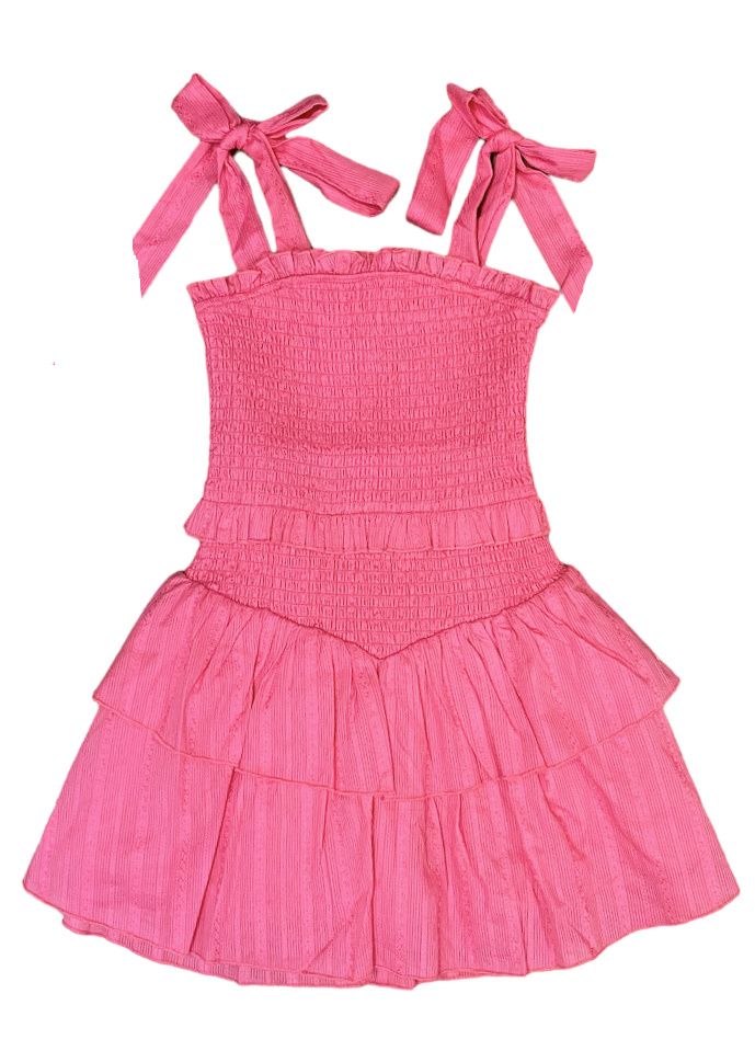 KatieJ NYC Neon Pink Emerson Dress