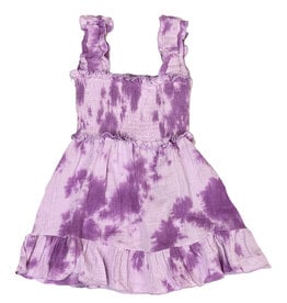 FBZ Purple Smocked TD Gauze Toddler Dress