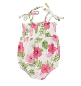 Angel Dear Hibiscus Smocked Bubble
