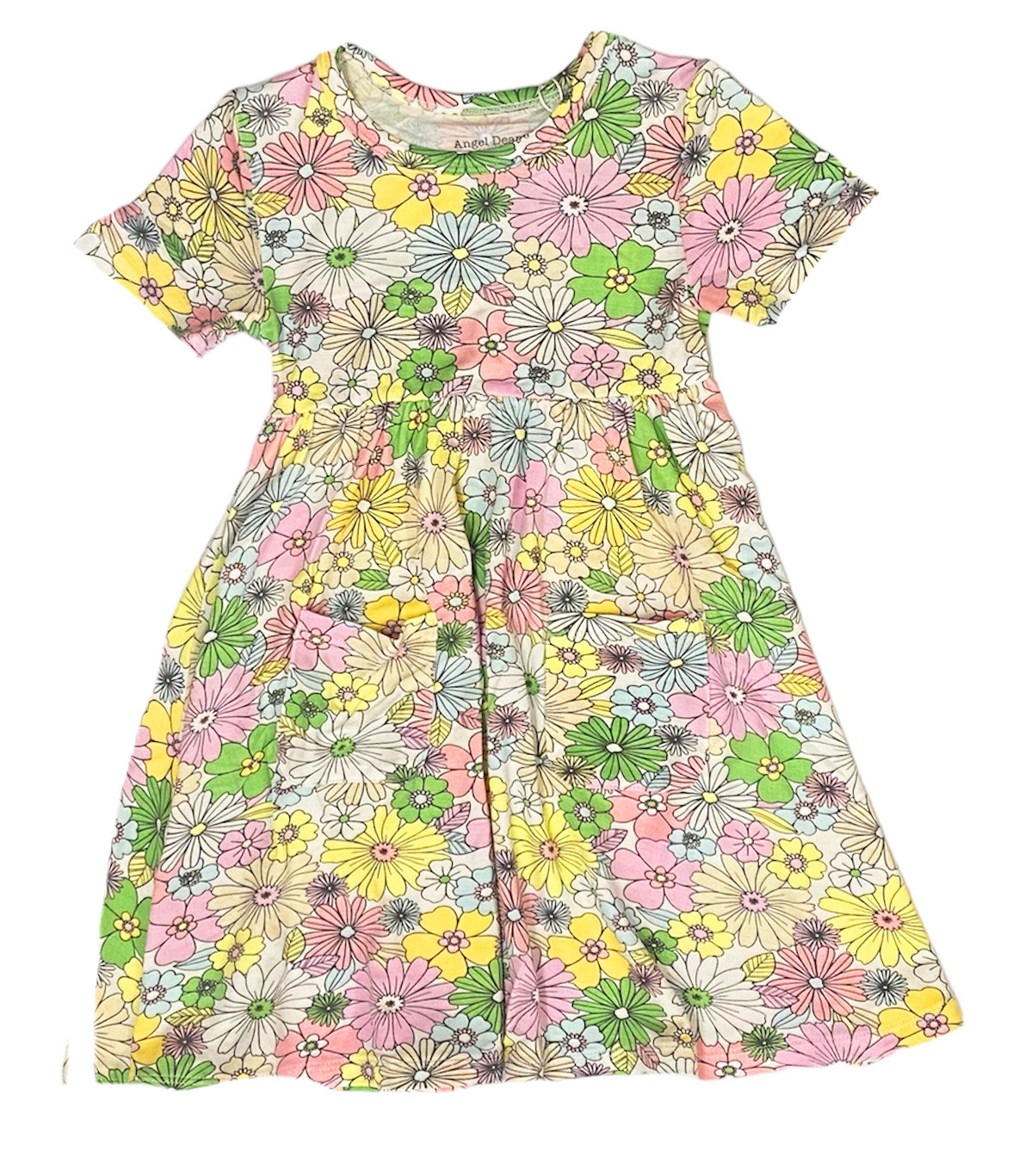 Angel Dear Sweet Retro Floral Infant Dress