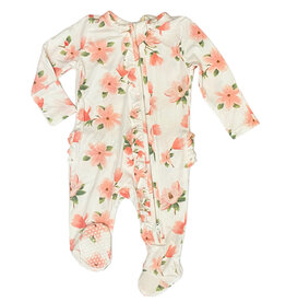 Angel Dear Sweet Magnolias Ruffle Footie