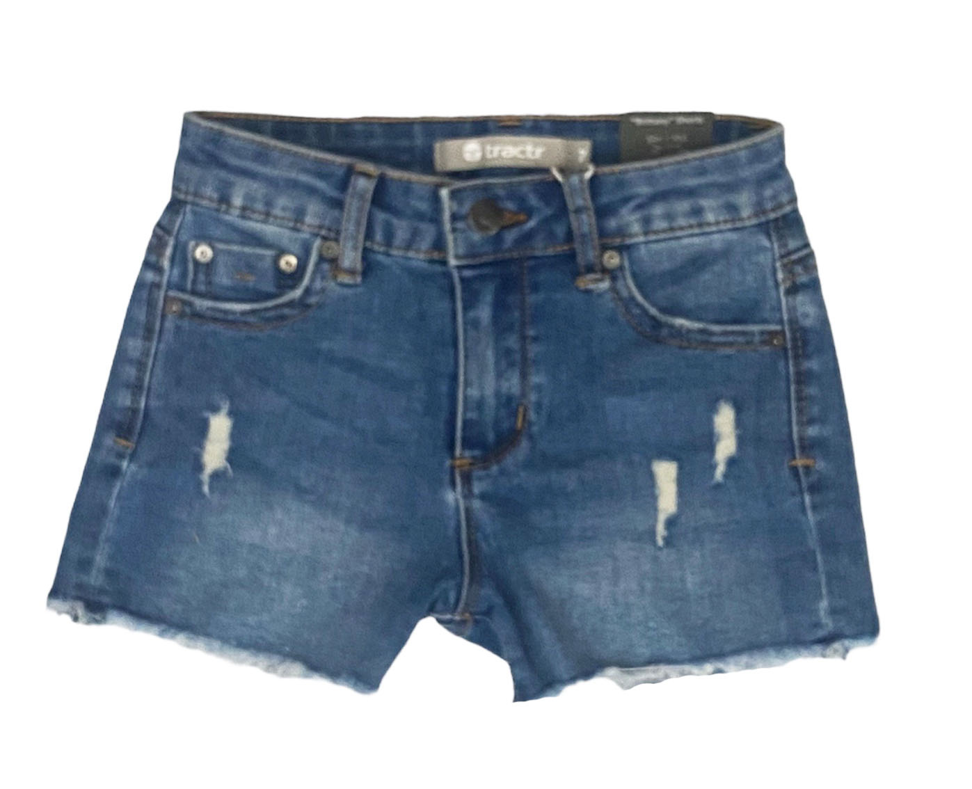 Tractr Brittany Distressed Denim Cutoff Shorts