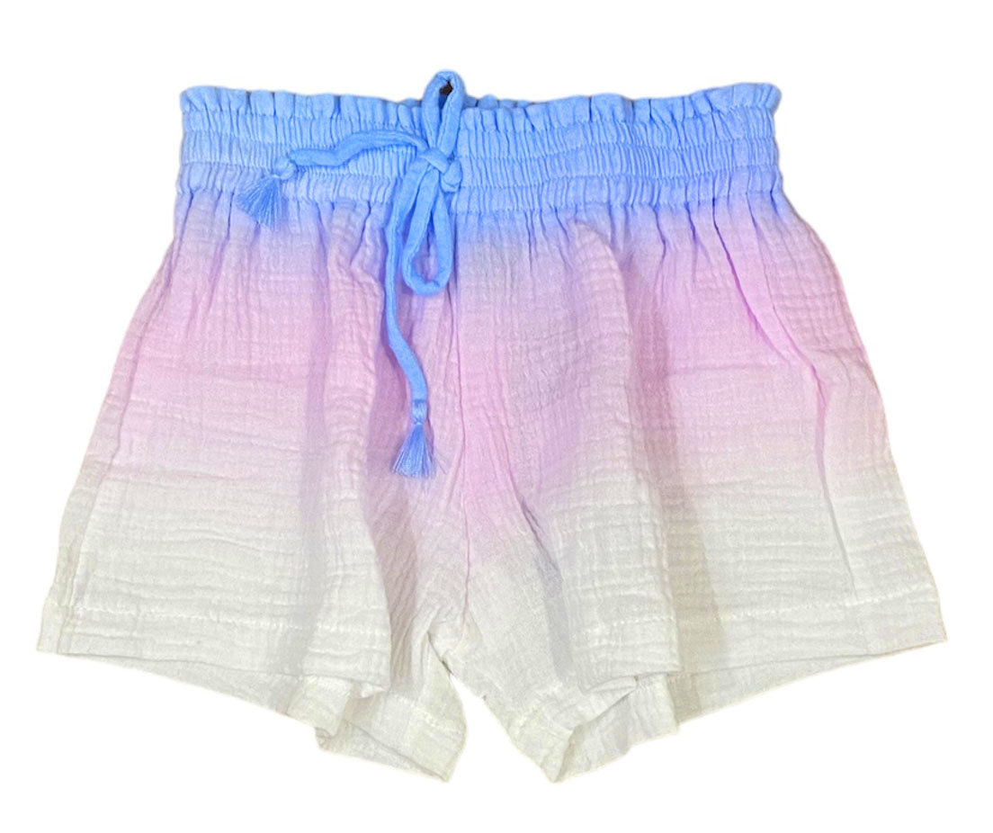 FBZ Blue/Pink Ombre Gauze Shorts