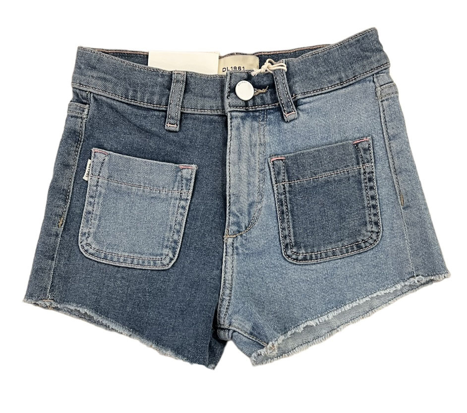 DL1961 Lucy Patch Pocket Denim Cutoff Shorts