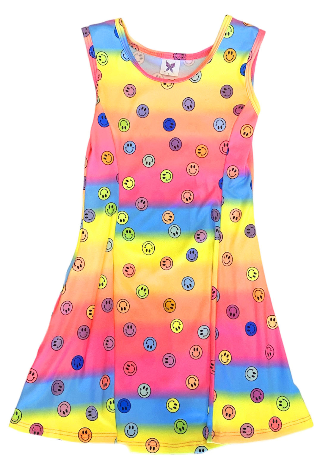 Social Butterfly Ombre Smiley Tank Dress