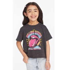 Chaser Rolling Stones SS Crop Tee