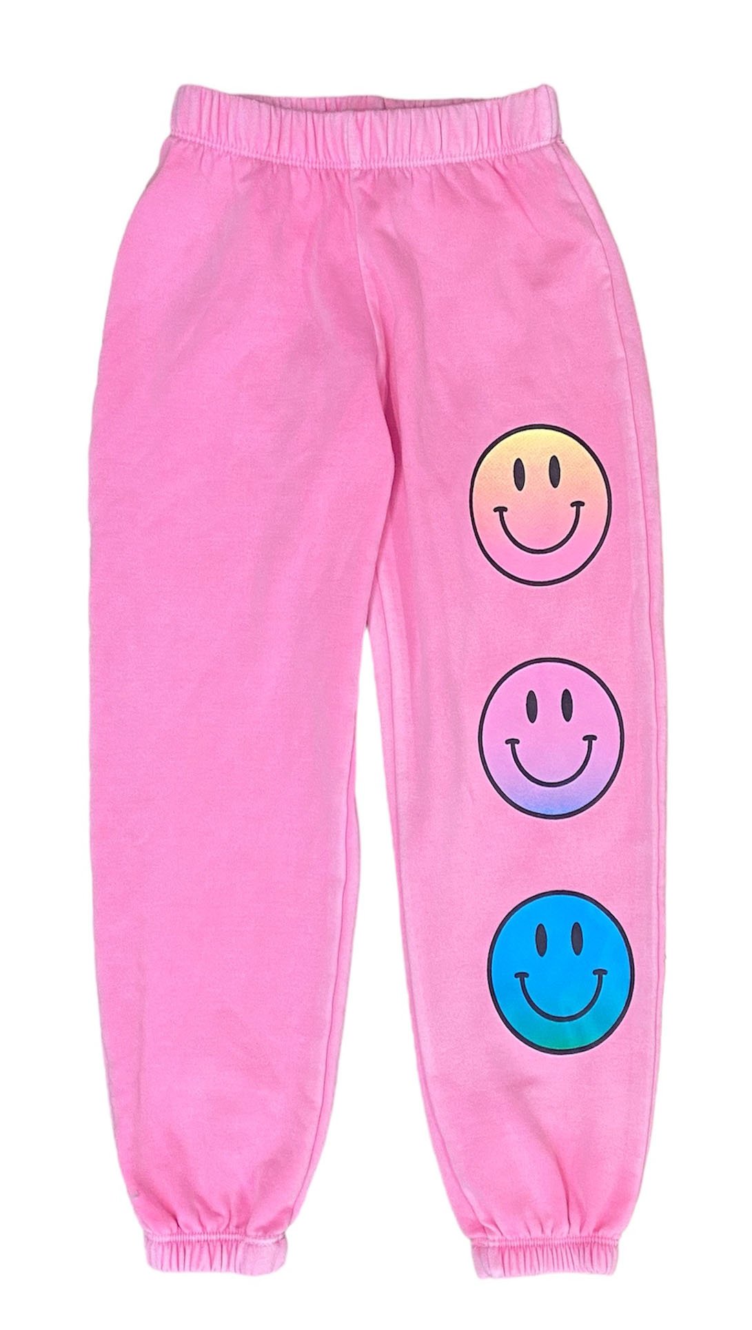 Firehouse Pink Ombre Smiley Sweatpant