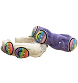 Bari Lynn Terry Knot Rainbow Smiley Patch Headband