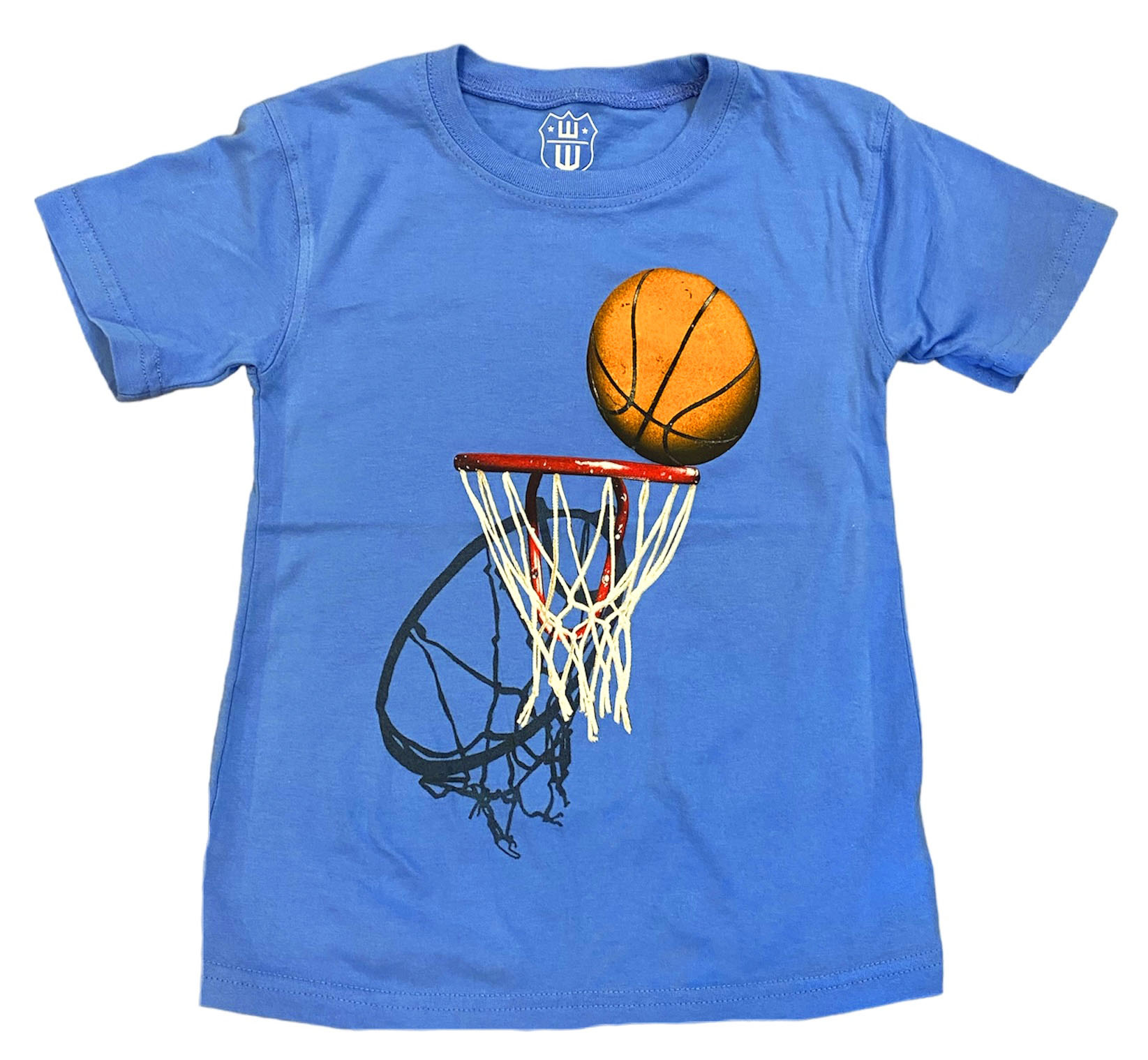 Wes and Willy Blue BBall Hoop SS Tee