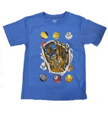 Wes and Willy Baseballs and Glove SS Tee