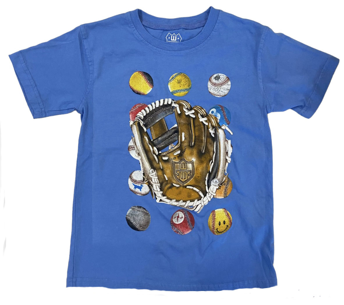 Wes and Willy Baseballs and Glove SS Tee