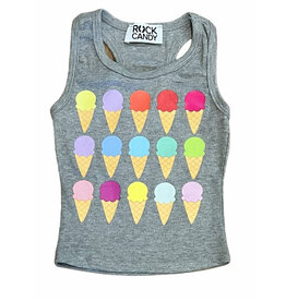 Rock Candy Ice Cream Cones Ribbed Tank Top