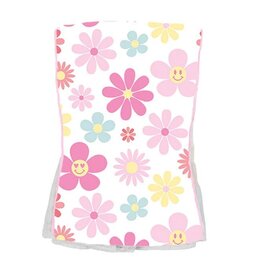 Baby Jar Flower Power Burp Cloth