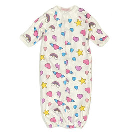 Baby Steps Rainbow Icons Conv Gown NB