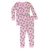 Baby Steps Pink Milk and Cookies Infant PJ Set