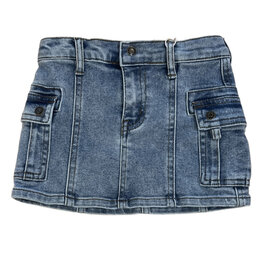 Tractr Denim Cargo Skort