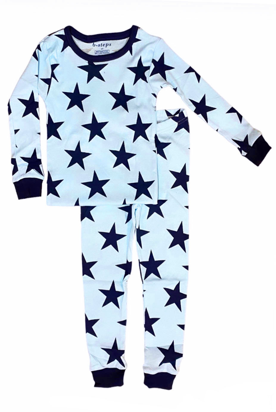 Baby Steps Large Blue Star Infant PJ Set