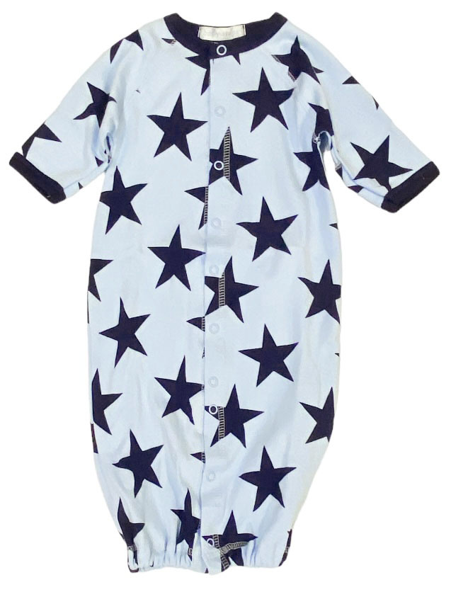 Baby Steps Large Blue Star Conv Gown