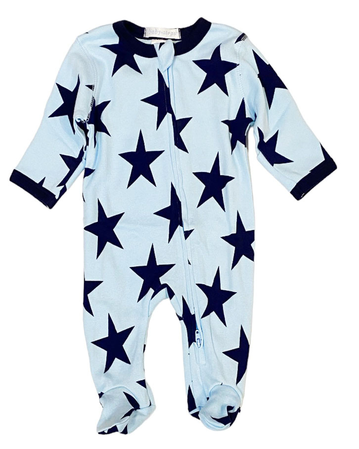 Baby Steps Large Blue Star Footie