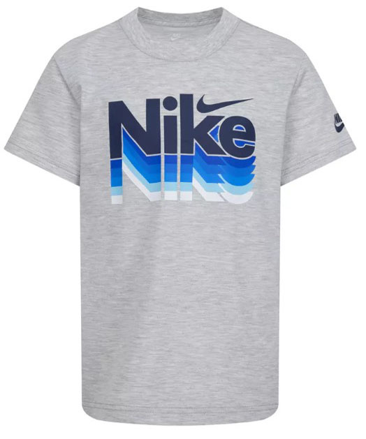 Nike Grey w/ Blues Repeat Logo Tee Toddler