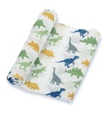 Dinos Muslin Swaddle Blanket