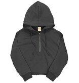 Suzette Black Half Zip Hoodie