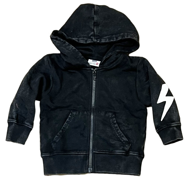 Mish Black Enzyme Bolt Infant Hoodie