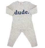 Oh Baby Heather/Denim Dude 2pc Set