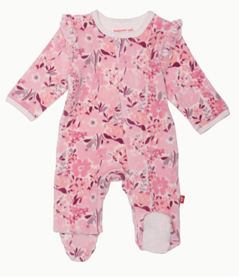 Magnetic Me Chloe Velour Footie