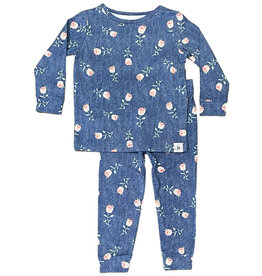 Roxanne Denim Floral 2pc PJ Set