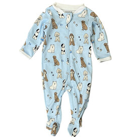 Noomie Blue Doggies Footie
