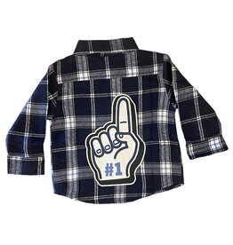 Mish  Cobalt Foam Finger Flannel
