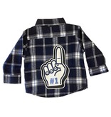 Mish Infant Foam Finger Flannel Cobalt