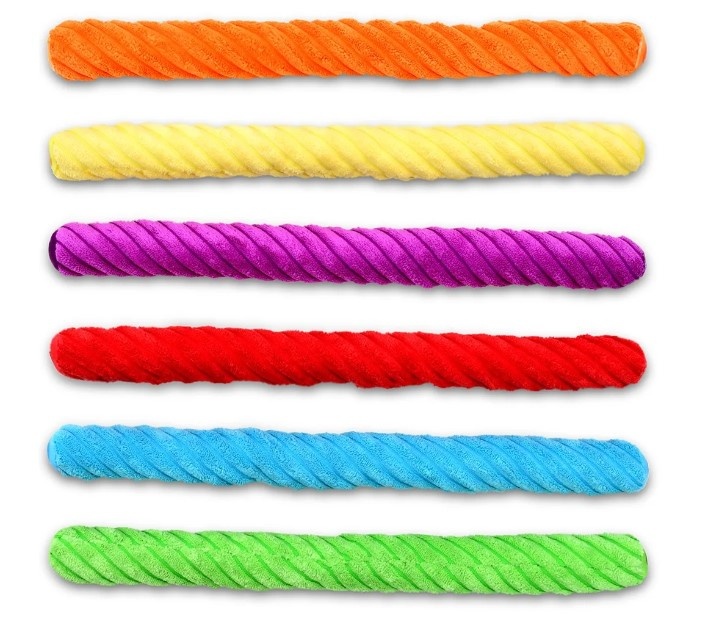 Iscream Rainbow Twizzlers Plush Pillow