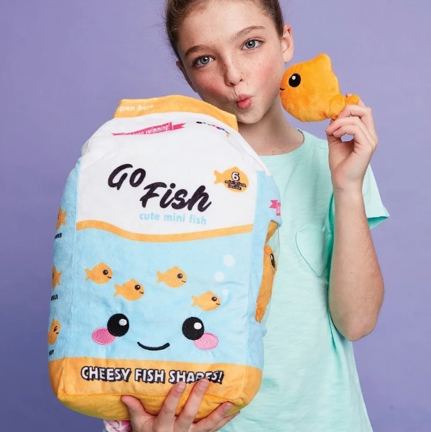 Iscream Go Fish Plush Pillow