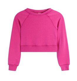 Suzette Muted Fuchsia Cropped Sweatshirt